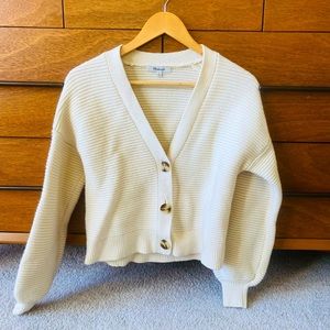 Madewell cropped cardigan